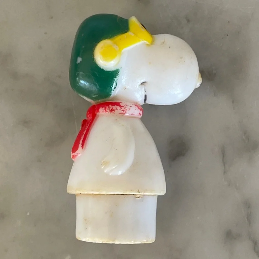UNITED FEATURE SYNDICATE Snoopy Vintage Action Figures Set Flying Ace & Snoopy 2